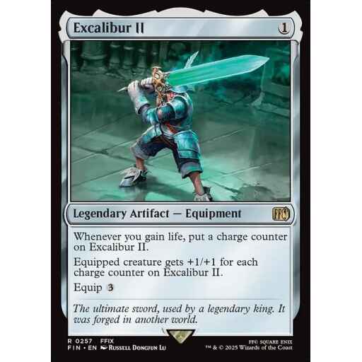 Final Fantasy - 257 - Excalibur II - Rare - C - Foil