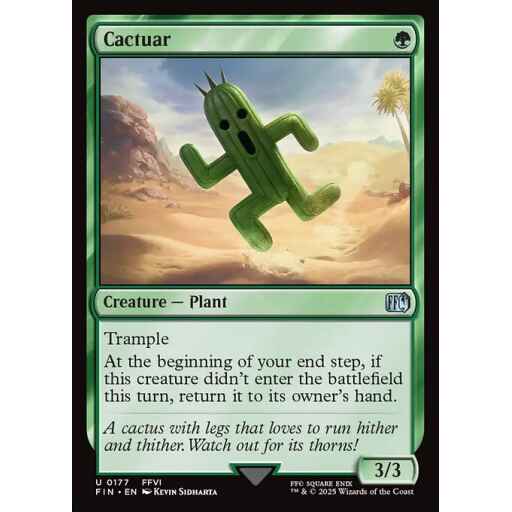 Final Fantasy - 177 - Cactuar - Uncommon - G - Foil