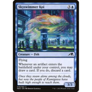Kamigawa: Neon Dynasty - 79 - Skyswimmer Koi - Common - U - Foil