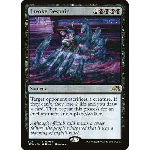 Kamigawa: Neon Dynasty - 506 - Invoke Despair - Rare - B - Foil