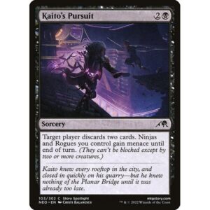 Kamigawa: Neon Dynasty - 103 - Kaito's Pursuit - Common - B - Foil