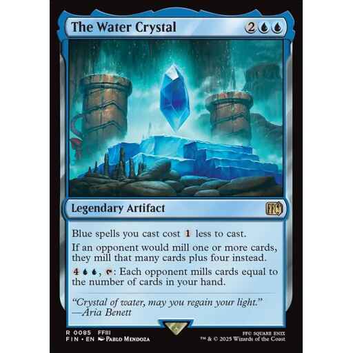 Final Fantasy - 85 - The Water Crystal - Rare - U - Foil