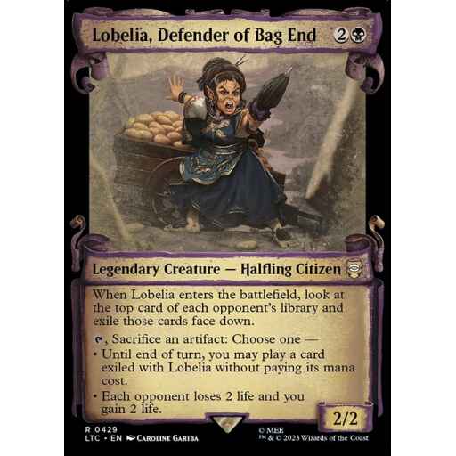 Tales of Middle-earth Commander - 429 - Lobelia, Defender of Bag End - Rare - B - Non-foil