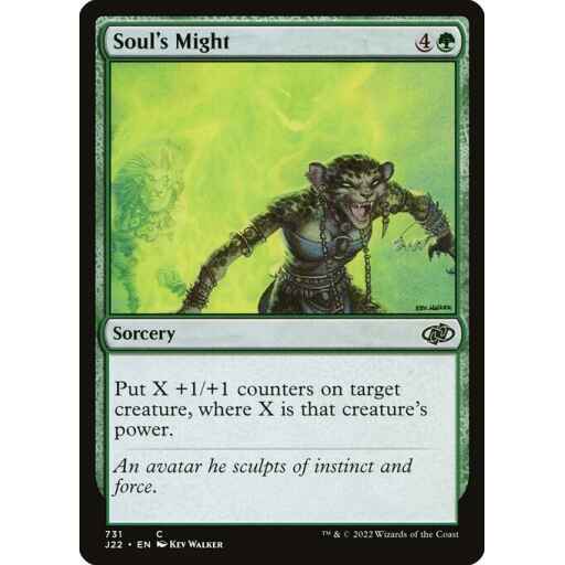 Jumpstart 2022 - 731 - Soul's Might - Common - G - Non-foil