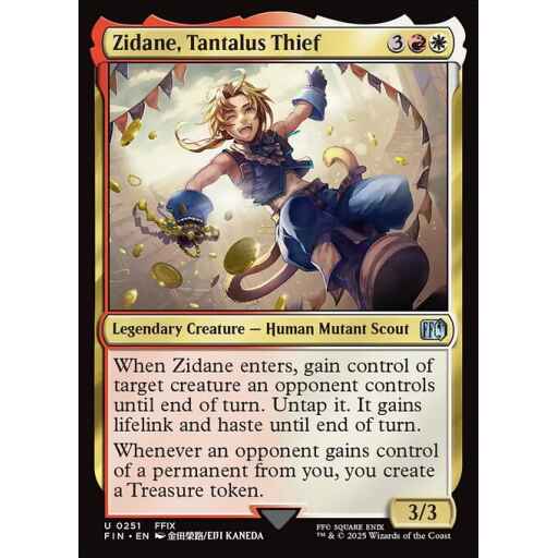 Final Fantasy - 251 - Zidane, Tantalus Thief - Uncommon - WR - Non-foil