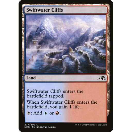 Kamigawa: Neon Dynasty - 277 - Swiftwater Cliffs - Common - C - Foil