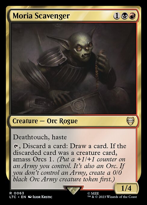 Tales of Middle-earth Commander - 63 - Moria Scavenger - Rare - BR - Non-foil