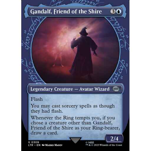 The Lord of the Rings: Tales of Middle-earth - 308 - Gandalf, Friend of the Shire - Uncommon - U - Foil