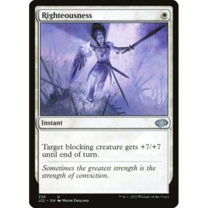 Jumpstart 2022 - 235 - Righteousness - Uncommon - W - Non-foil