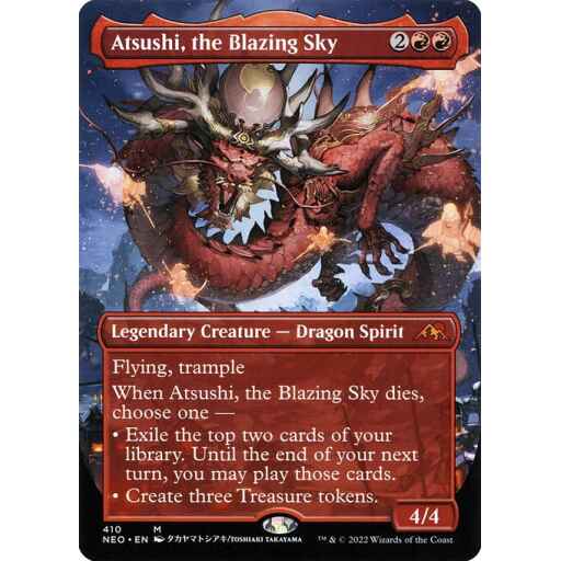 Kamigawa: Neon Dynasty - 410 - Atsushi, the Blazing Sky - Mythic - R - Foil