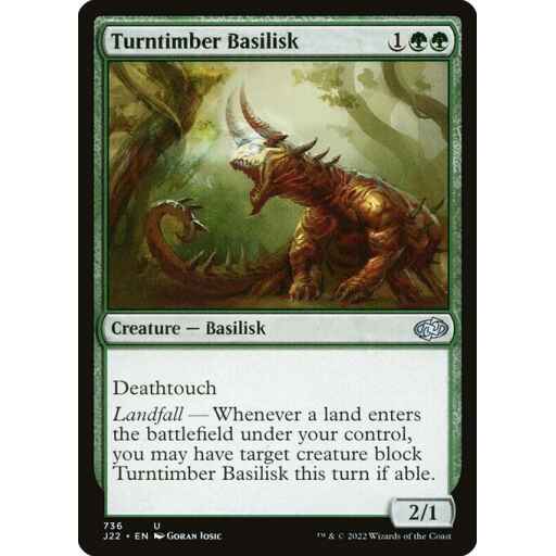 Jumpstart 2022 - 736 - Turntimber Basilisk - Uncommon - G - Non-foil