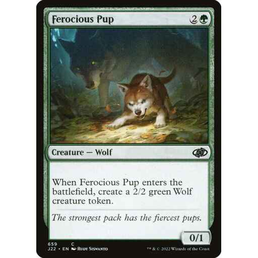 Jumpstart 2022 - 659 - Ferocious Pup - Common - G - Non-foil