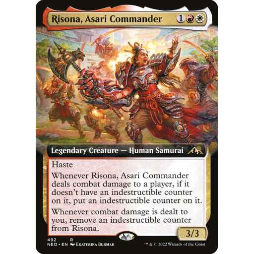 Kamigawa: Neon Dynasty - 492 - Risona, Asari Commander - Rare - WR - Non-foil