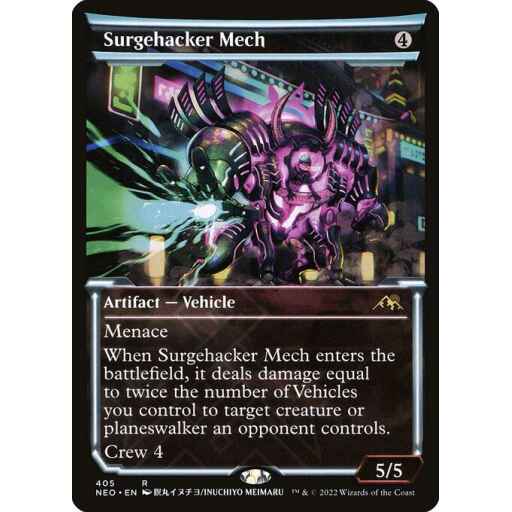 Kamigawa: Neon Dynasty - 405 - Surgehacker Mech - Rare - C - Foil