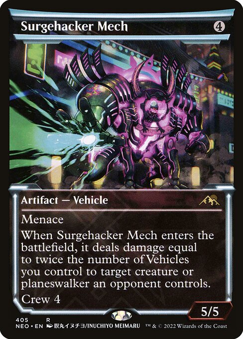 Kamigawa: Neon Dynasty - 405 - Surgehacker Mech - Rare - C - Foil