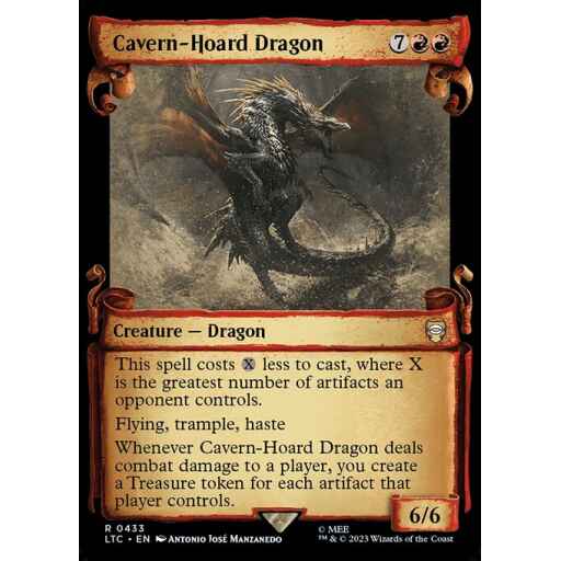 Tales of Middle-earth Commander - 433 - Cavern-Hoard Dragon - Rare - R - Non-foil