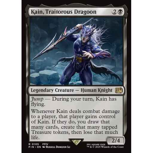Final Fantasy - 105 - Kain, Traitorous Dragoon - Rare - B - Foil