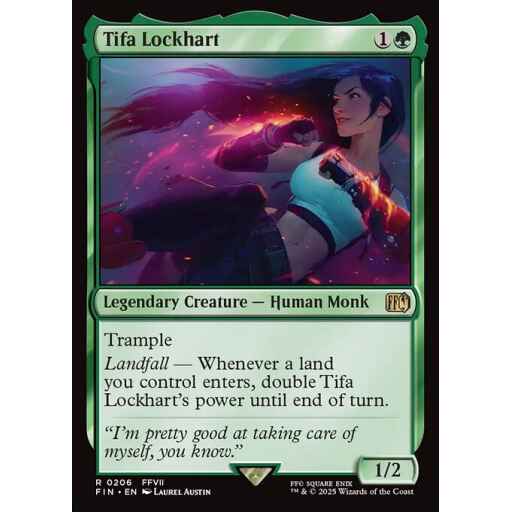 Final Fantasy - 206 - Tifa Lockhart - Rare - G - Foil