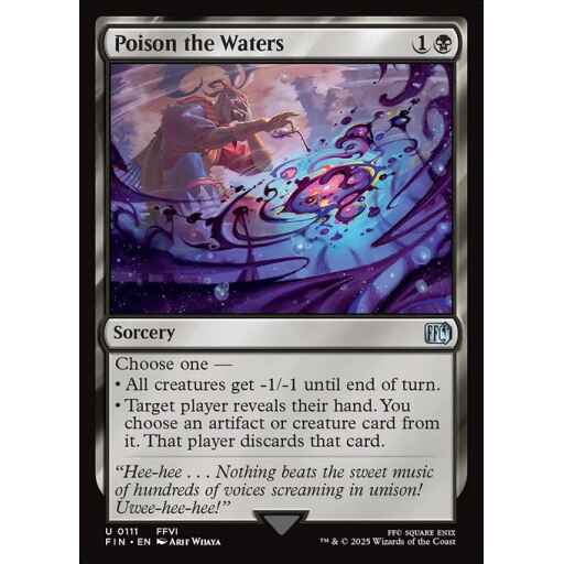 Final Fantasy - 111 - Poison the Waters - Uncommon - B - Foil