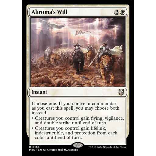 Modern Horizons 3 Commander - 165 - Akroma's Will - Rare - W - Foil