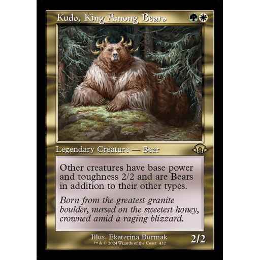 Modern Horizons 3 - 432 - Kudo, King Among Bears - Rare - WG - Non-foil