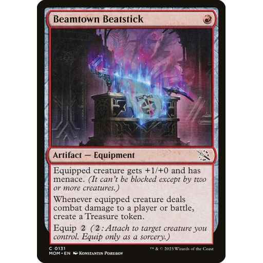 March of the Machine - 131 - Beamtown Beatstick - Common - R - Foil