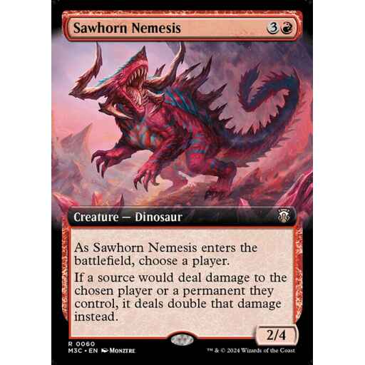 Modern Horizons 3 Commander - 60 - Sawhorn Nemesis - Rare - R - Foil