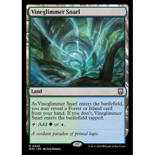 Modern Horizons 3 Commander - 405 - Vineglimmer Snarl - Rare - C - Non-foil