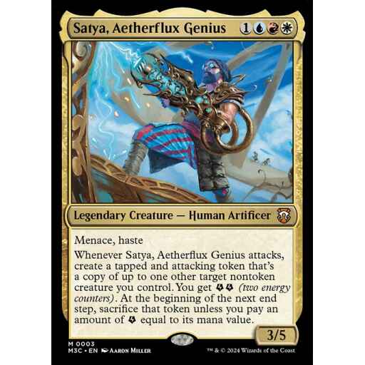 Modern Horizons 3 Commander - 3 - Satya, Aetherflux Genius - Mythic - Multi - Foil