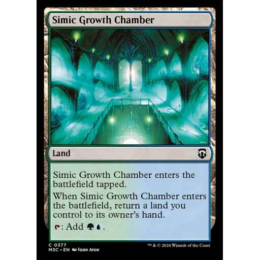 Modern Horizons 3 Commander - 377 - Simic Growth Chamber - Common - C - Non-foil