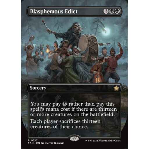 Foundations - 317 - Blasphemous Edict - Rare - B - Non-foil