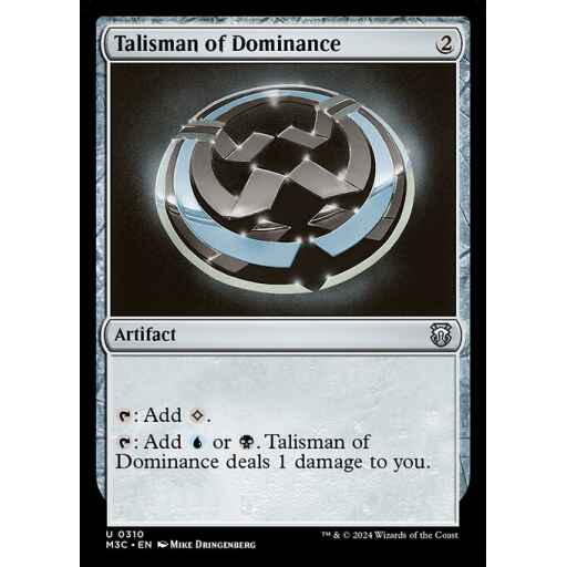 Modern Horizons 3 Commander - 310 - Talisman of Dominance - Uncommon - C - Non-foil
