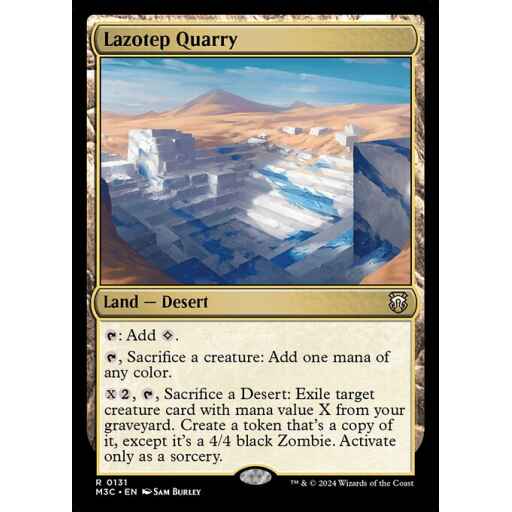 Modern Horizons 3 Commander - 131 - Lazotep Quarry - Rare - C - Non-foil