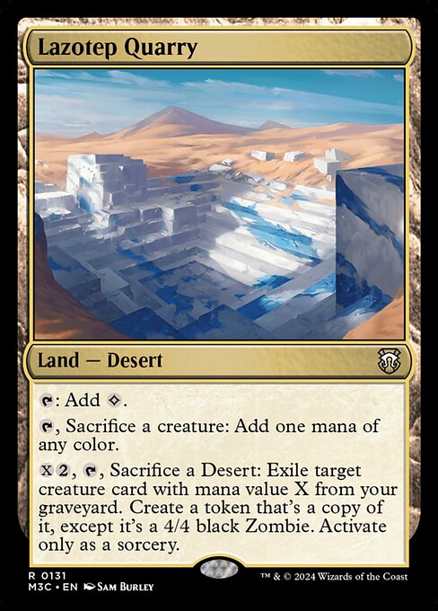 Modern Horizons 3 Commander - 131 - Lazotep Quarry - Rare - C - Non-foil