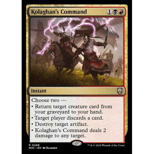 Modern Horizons 3 Commander - 268 - Kolaghan's Command - Rare - BR - Non-foil