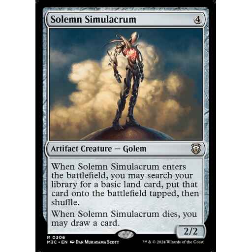 Modern Horizons 3 Commander - 306 - Solemn Simulacrum - Rare - C - Non-foil