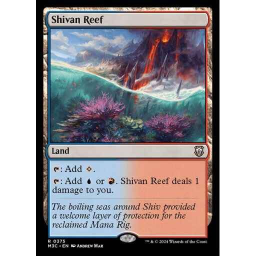 Modern Horizons 3 Commander - 375 - Shivan Reef - Rare - C - Non-foil