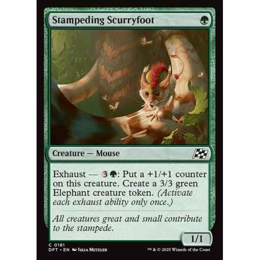 Aetherdrift - 181 - Stampeding Scurryfoot - Common - G - Non-foil