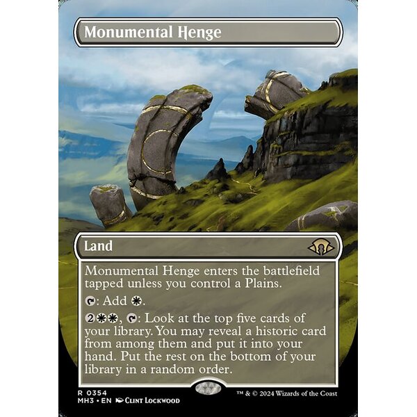 Modern Horizons 3 - 354 - Monumental Henge - Rare - C - Foil