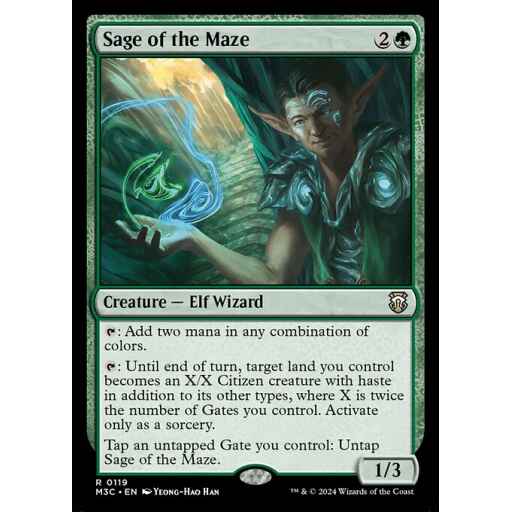 Modern Horizons 3 Commander - 119 - Sage of the Maze - Rare - G - Non-foil