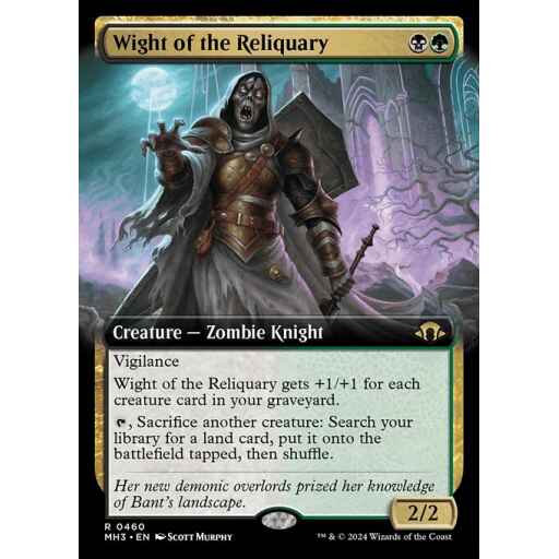 Modern Horizons 3 - 460 - Wight of the Reliquary - Rare - BG - Foil