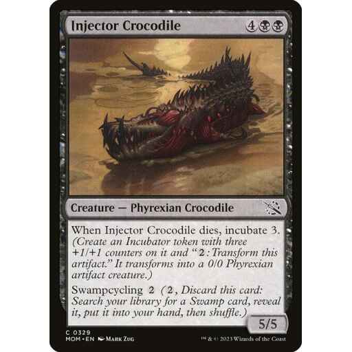 March of the Machine - 329 - Injector Crocodile - Common - B - Foil