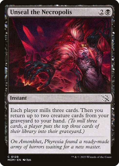 March of the Machine - 128 - Unseal the Necropolis - Common - B - Foil
