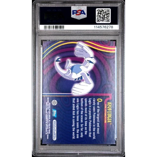 Alternative view of PSA 6 Excellent - 2001 Topps Pokemon Johto Series 3 Lugia Foil #249
