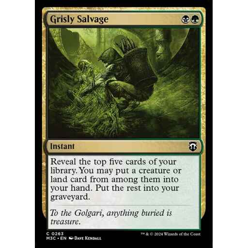 Modern Horizons 3 Commander - 263 - Grisly Salvage - Common - BG - Non-foil