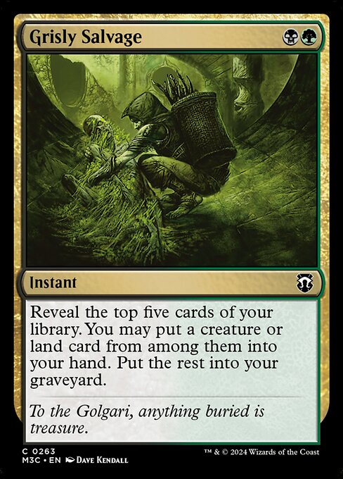 Modern Horizons 3 Commander - 263 - Grisly Salvage - Common - BG - Non-foil