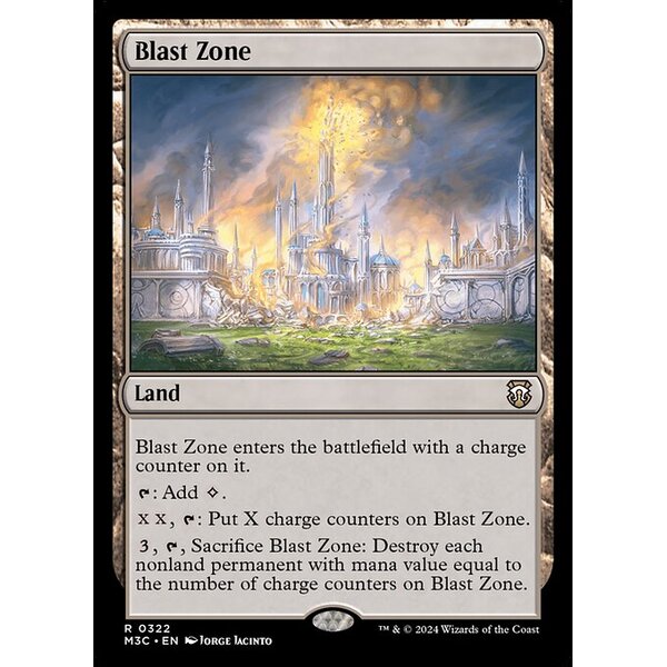 Modern Horizons 3 Commander - 322 - Blast Zone - Rare - C - Foil