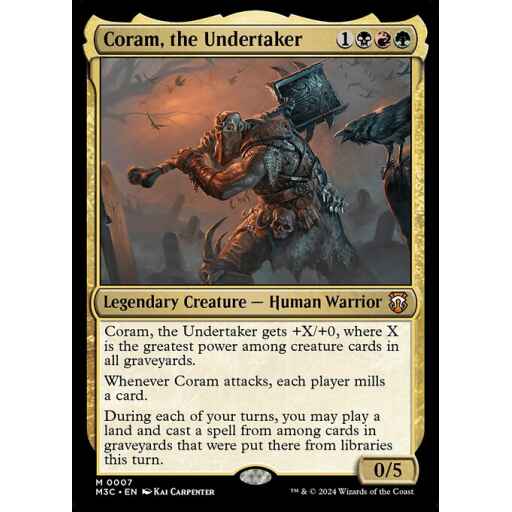 Modern Horizons 3 Commander - 7 - Coram, the Undertaker - Mythic - Multi - Foil