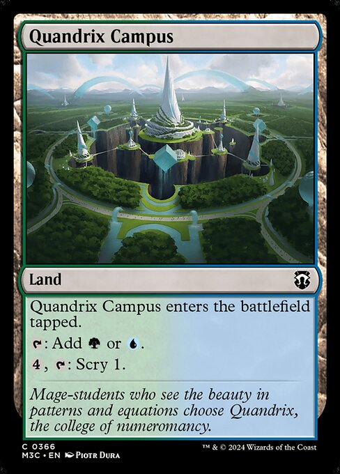 Modern Horizons 3 Commander - 366 - Quandrix Campus - Common - C - Non-foil