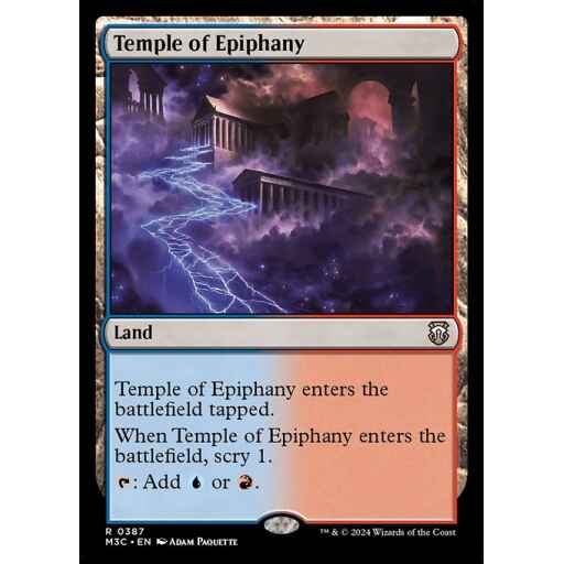 Modern Horizons 3 Commander - 387 - Temple of Epiphany - Rare - C - Non-foil